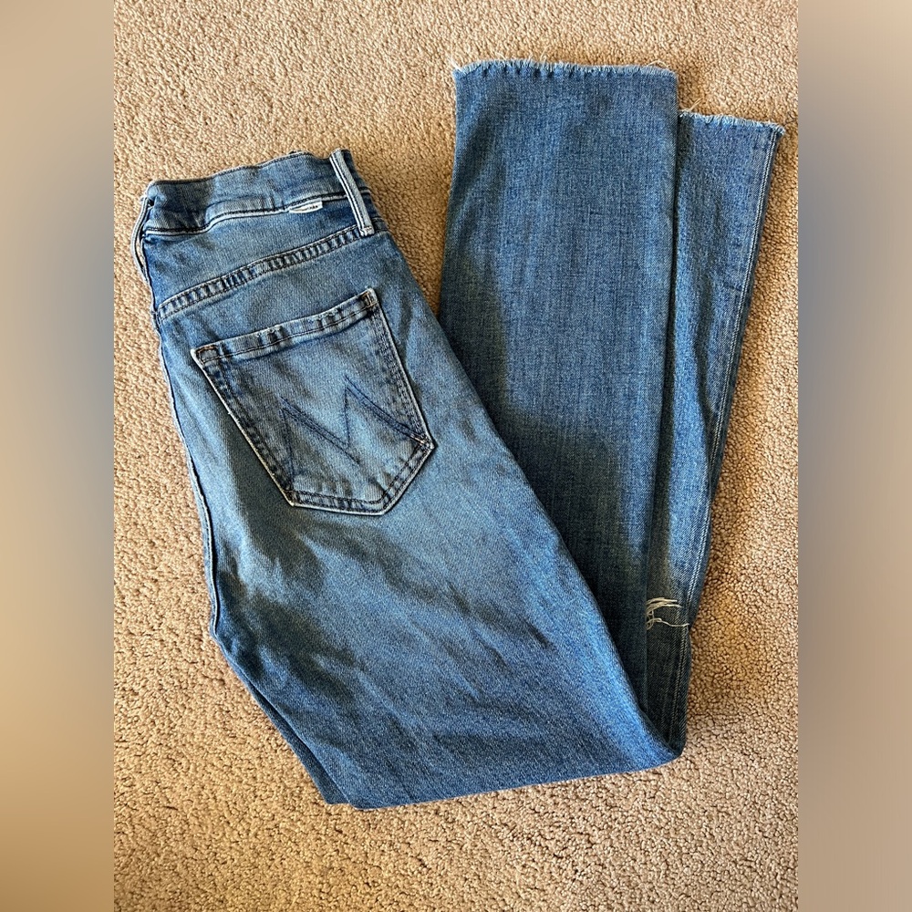 Mother jeans blue denim size 25 ankle length super cute crop